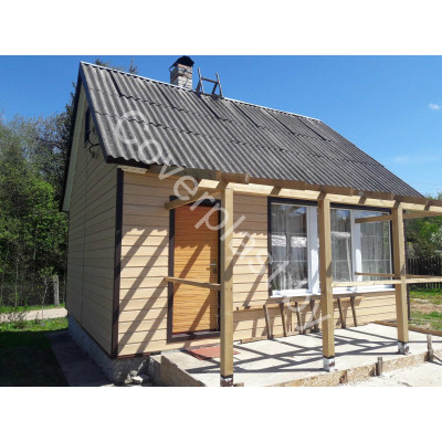 Купить сайдинг блок-хаус Docke LUX D4.7T Зрелый каштан в Минске-3