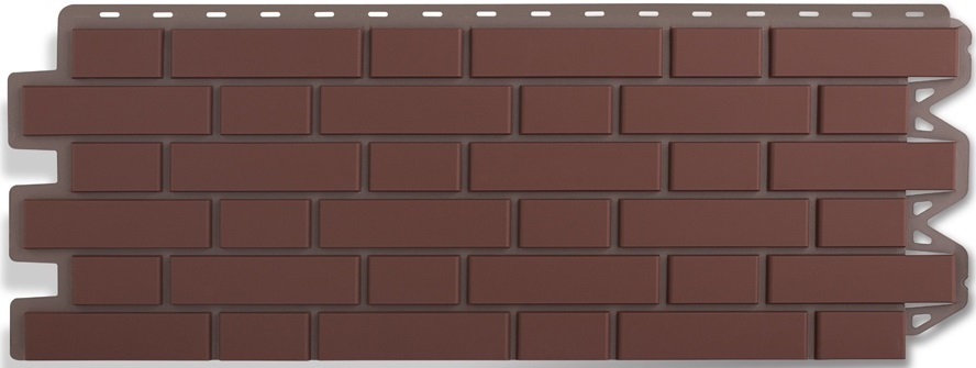 Фасадная панель Альта-профиль, кирпич клинкерный коричневый